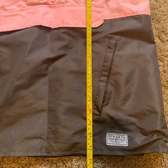 Odd Future Color Block Half Zip Jacket Size M Like New - Picture 9 of 9